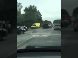 Массовое ДТП произошло на кемеровской трассе