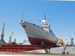 В Керчи спущен на воду малый ракетный корабль проекта 22800 «Циклон»