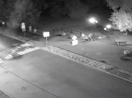 Подростки уронили фонарь в Губернаторском парке