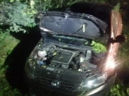 В Калужской области опрокинулся автомобиль