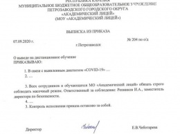 В Академическом лицее Петрозаводска выявлен коронавирус, учителей и школьников отправили на карантин