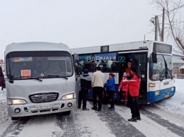 Автобусы маршрутов № 20 и 120 столкнулись в Барнауле