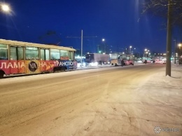 Трамваи встали в час пик в Кемерове