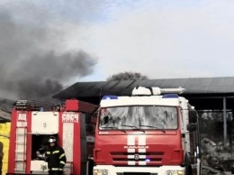В Белгороде тушили крупный пожар