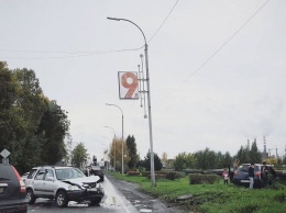 Лобовое столкновение автомобилей произошло в кузбасском городе