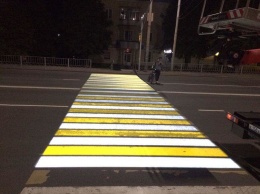 Проекционный пешеходный переход появился в Орле