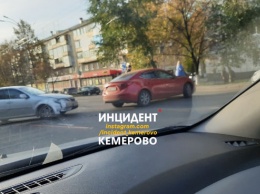Очевидцы сообщили о ДТП на кемеровском проспекте