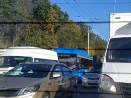 В Белгороде проспект Богдана Хмельницкого встал в пробку прямо сейчас
