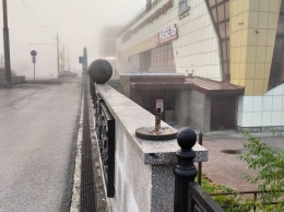 В Барнауле вандалы едва не укатили в реку украшавший мост каменный шар