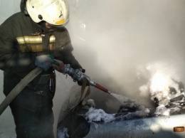 Алтайским пожарным пришлось тушить два автомобиля