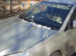 Белковая месть: в Благовещенске неизвестные обкидали яйцами авто