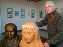 В Мамонтово прошла творческая встреча со скульптором Людмилой Рублевой