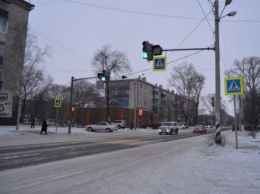 Новый светофор заработал в Белогорске