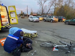 Ранним утром на перекрестке Петрозаводска сбили велосипедиста