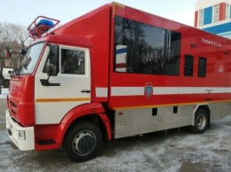 Амурские пожарные впервые получили передвижную базу газодымозащитной службы