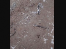 Иркутские коммунальщики посыпали дорогу песком и человеческими костями