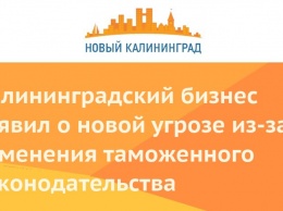 Калининградский бизнес заявил о новой угрозе из-за изменения таможенного законодательства
