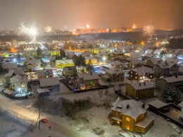 В Сети появились фото и видео праздничного Петрозаводска с высоты птичьего полета