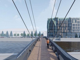 Власти Калининграда: пешеходный мост на остров Канта может обойтись дороже