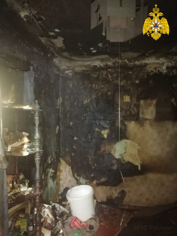 В результате пожара в квартире погибла пенсионерка