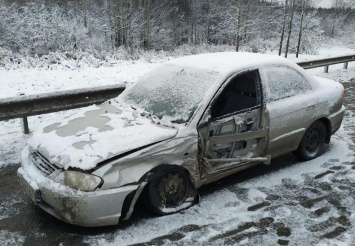 Зимняя дорога: первые аварии на трассах Карелии