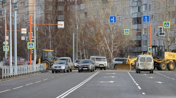 Движение по новому участку дороги открыли на Солнечной Поляне в Барнауле