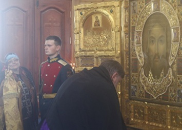 Главную икону Вооруженных сил РФ привезли в Белогорск