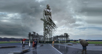 Под Тверью устанавливают созданный белгородским скульптором памятник солдату
