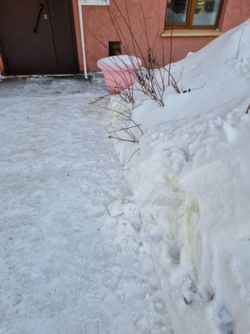 "Угадили весь дом": кемеровчанин пожаловался на постоянный желтый снег