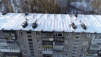 В Барнауле чистку крыш теперь контролируют беспилотники