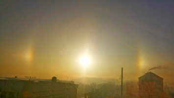 Барнаульцы 12 февраля наблюдают редкое оптическое явление - гало
