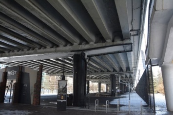 Падающий бетон и вода ниоткуда: состояние эстакадного моста в центре Калининграда (видео)