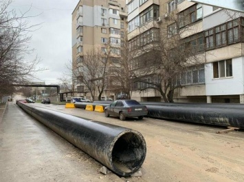 В симферопольском микрорайоне Украинка продолжается реконструкция водовода, - ФОТО