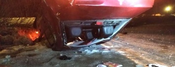 Автомобиль с отмечающими день рождения полицейскими совершил ночное ДТП в Калевале