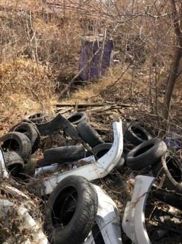 Свалка из автомобильных отходов разрослась в центре Ульяновска
