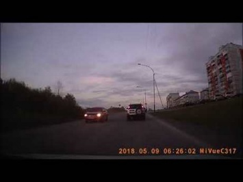 Мощное столкновение машин в Прокопьевске попало на видео
