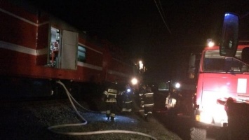На тушении пожара в Алтайском крае задействовали поезд
