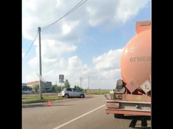 Кузбасская автомобилистка устроила тройное ДТП на Кемеровской улице