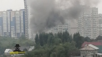 100 кв. метров огня: в Барнауле произошел крупный пожар