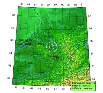 Землетрясение произошло в нескольких километрах от кузбасского города