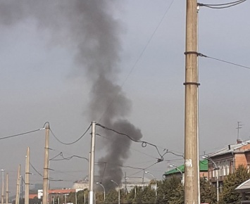 Серьезный пожар произошел в центре Кемерова