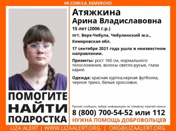 Несовершеннолетняя девочка пропала без вести в Кузбассе