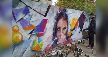 В Темрюке на стене детского сада появилось гигантское граффити