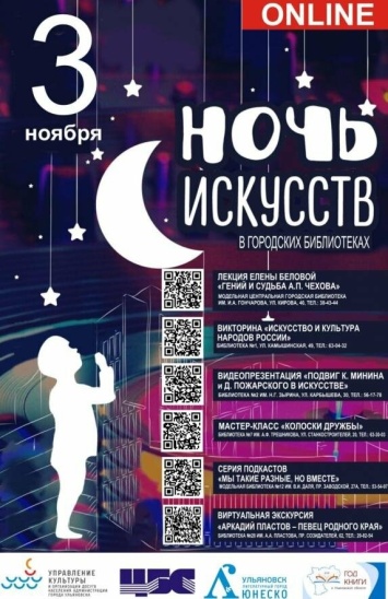 Ночь искусств пройдет в библиотеках Ульяновска