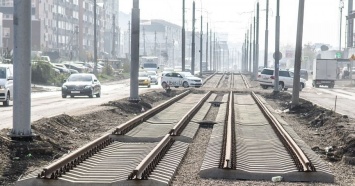 Трамвайная линия по улице Московской в Краснодаре готова на 70%
