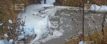 Пенную реку нашли на севере Калужской области