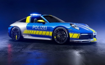Porsche 911 Targa переделали в полицейский автомобиль