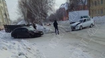Смачная авария произошла в Полысаеве