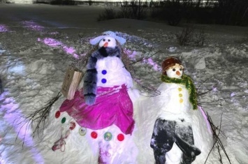 Целую аллею снеговиков слепили жители Петропавловска-Камчатского