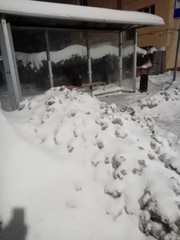 Уборка улиц. Ветеран безуспешно пытался попасть на автобусную остановку в Саратове